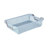 Plastic vegetable basket frame, rectangular vegetable washing basket, kitchen storage, household frame, hand-held draining basket Application Scenario